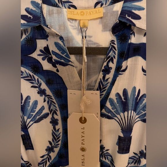 Islapayal MALTA MINI | MONKEY CHINOISERIE BLUE - Picture 3 of 4